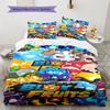 Blox Fruits Pattern Bedding,Quilt Set Quilt Cover Pillowcase Home Birthday Gift(1 * Duvet Cover + 2 * Pillowcase, Without Core)