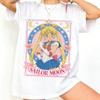 Summer 2026 Sailor Moon Sailor Moon Classic Badge Retro Street Trend 100 Cotton Print Loose Tshirt Boygirl Top Y2k