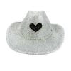 Western Cowboy Hat Glitters Cowgirls Cap Fashion Stage Show Hat  for Men Women