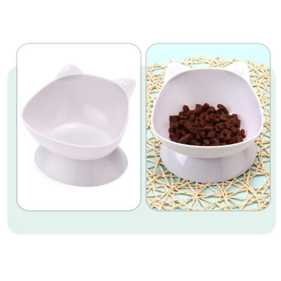 Cat Bowl with Detachable Base Anti-spill Ergonomic Design Easy To Clean Anti Pollution Drinking Bowl Neck Protect Cat Food Bowl