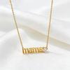 Mama Pendant Necklace Sparkling Cubic Zirconia Heart Necklace Women Elegant Necklace Mother's Day or Birthday Gift for Mom