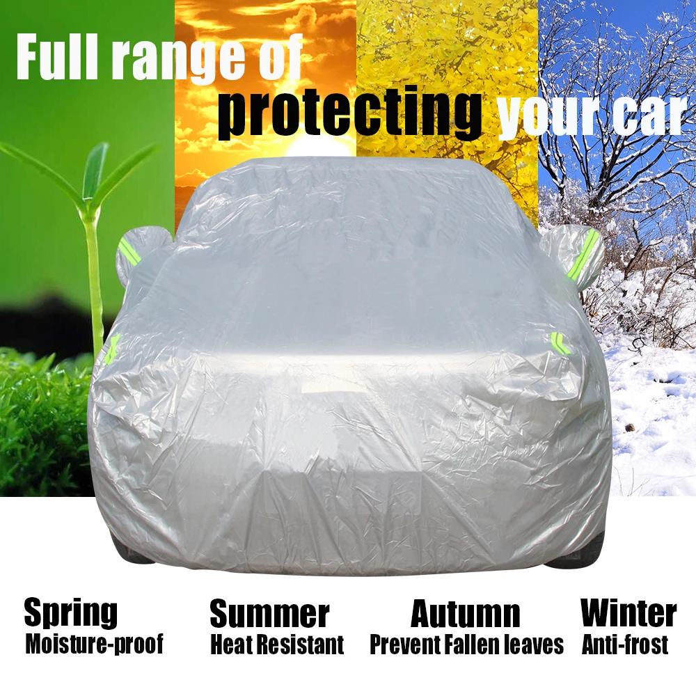 Housse Complète de Voiture SUV Pare-Soleil Pluie Neige Poussière Housse de Protection Coupe-vent Pour Land Rover Defender 90 110