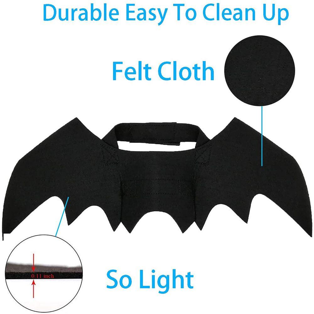 Funny Cosplay Prop Party Dress Dog Cat Halloween Bat Wings Pet Costume