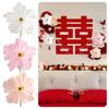 NEW 50/60CM DIY Wrinkle Paper Flowers PE Foam Large Size Handmade Flowers Rose Branch 40cm Length 3D Flowers Garden