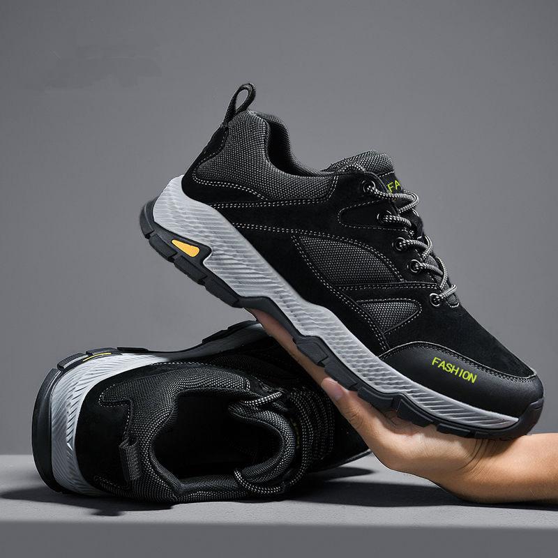 Mode Nieuwe Heren Wandelschoenen Ademend Vetersluiting Trekking Heren Lichtgewicht Demping Outdoor Klimmen Toerisme Sneakers voor Heren Wandelschoenen