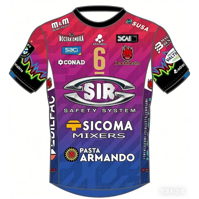 2026 New Mens Sir Susa Scai Perugia 14 Yuki Ishikawa Volleyball Jersey Short Sleeve T-Shirt Team Uniform Quick Dry Training Tops
