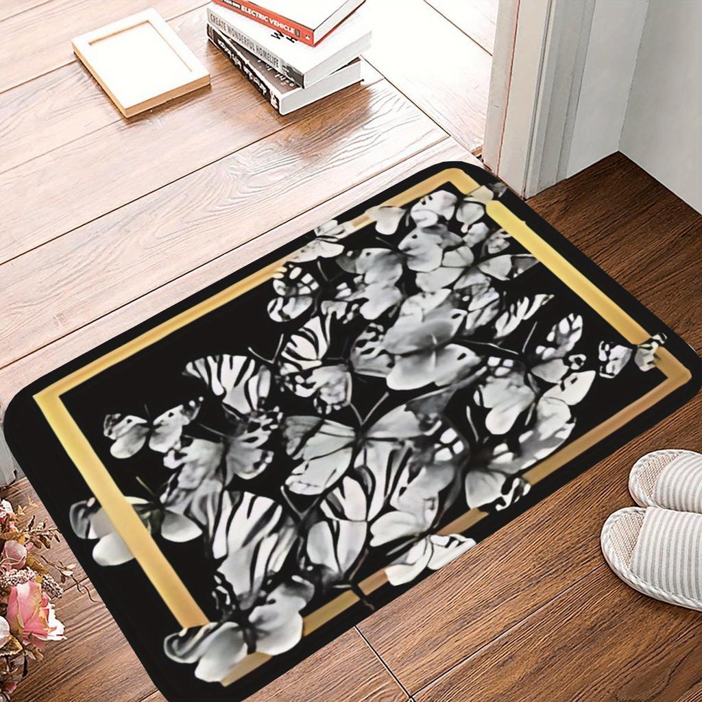 1PC Scandinavian Patriotism Kitchen Rug Non-Slip Door Mat Pop Design Bathroom Rug Bath Mat Carpet for Home Sink Laundry Decor