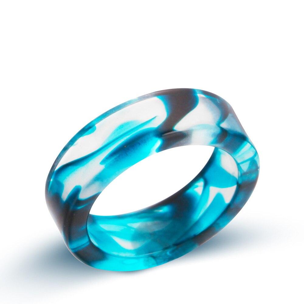 6mm El Patrón de Sangre Púrpura Azul Anillo Romántico Vampiro Resina Fiesta Anillo Joyería Para Hombres Mujeres