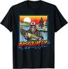 Bassquatch! Funny Bass Fishing Sasquatch Retro 80s Fisherman T-Shirt