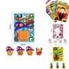 Bunte Xh061 Halloween DIY Kürbis Puzzle Aufkleber für Kinder Basteldekoration