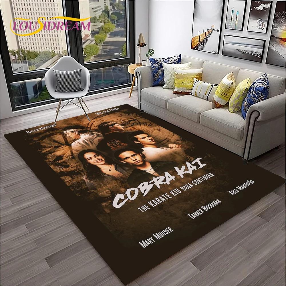 3D Cobra Kai Amanda TV Karate HD Carpet Rug for Home Living Room Bedroom Sofa Doormat Decor,kid Play Area Rug Non-slip Floor Mat