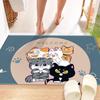 Non-Slip Cartoon Door Mat: Absorbent Entryway, Bedroom, and Bathroom Rug