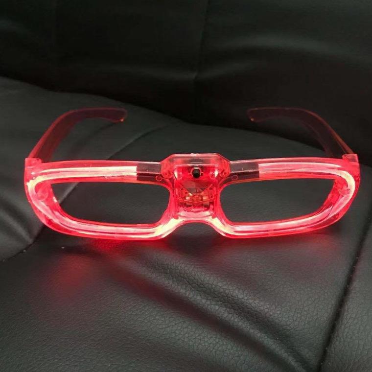 Óculos Luminosos de Festival Armação Retangular Óculos de Festa para Mulheres Homens Iluminam Lentes Quadradas Estilo Celebração