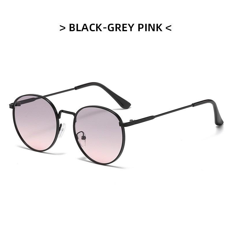 Women Men Sunglases Round Sun Glasses New Women's Metal Frame Fishing Glasses Eyewear UV400 Shades for Lady