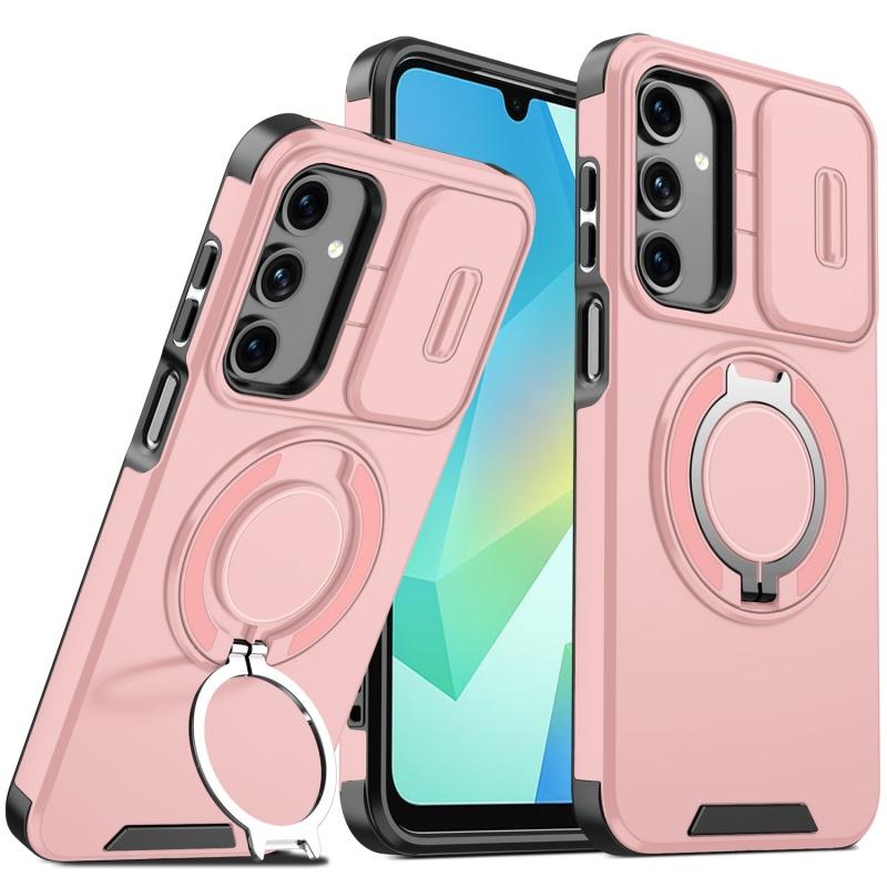 For Samsung Galaxy A16 5G Case Magnetic Holder Ring Shockproof Armor Phone Cover For Galaxy A16 A 16 GalaxyA16 Lens Cover