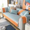 Sofa Cushion Four Seasons Universal Chenille Universal Non-Slip Plaid All-Inclusive Living Room Sofa Set Home Decoration Cover