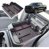 RUNROAD Center Console Organizer Tray Compatible With - Chevy Silverado 1500/GMC Sierra 1500 And 20-23 Silverado/Sierra 2500HD/3500HD Accessories,