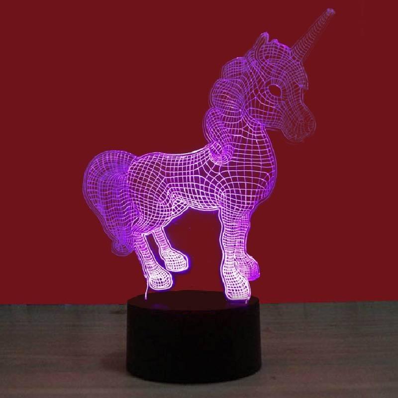 3d Led Acrylic Night Light Usb Touch Remote Control Atmosphere Lamp