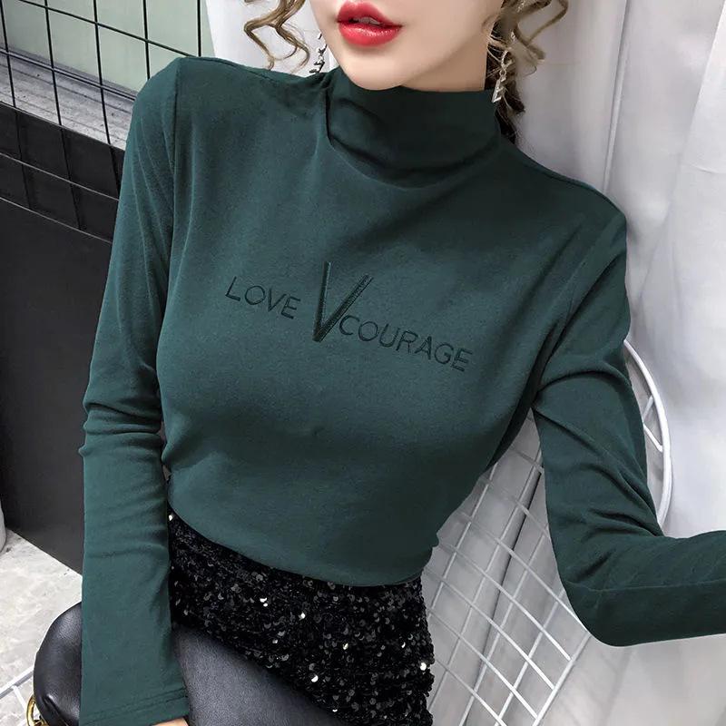 Pulls Col Roulé Chauds d'Hiver pour Femmes Chemise de Fond Épaisse pour Femmes Blouse Chaude