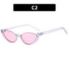 Popular Fashion Small Cat Eye Sunglasses Women Black Leopard Shades UV400 Sun Glasses Female Half Frame Eyewear