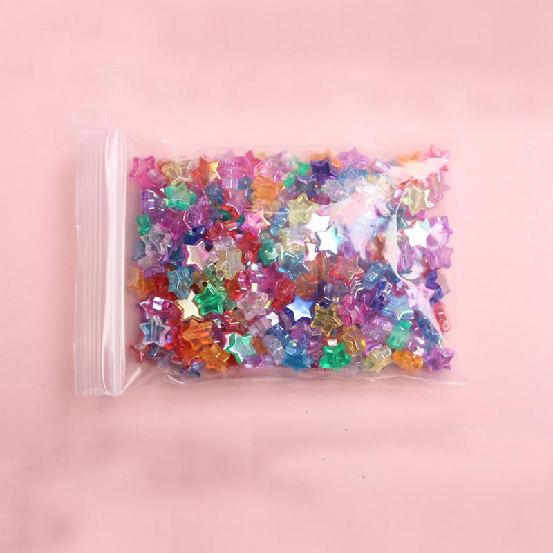 Hanmade Handmade 11*4.5mm Crafted DIY Accessories About240Pcs AB Color Pentagram for Jewelry Making Star Beads Loose Spacer Beads