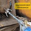 Self-Locking Grease Gun Nozzle with Double-Handle for High-Pressure Greasing
