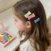 10Pcs Girl Hairpins Macaron Color Star Bone Heart Shape No Sharp Edges Secure Hold Hair Pins with Storage Box