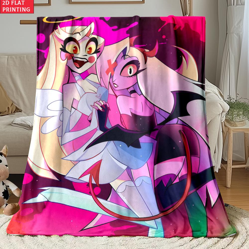 Anime thin Flannel Blanket for Bedrooms,Living Rooms,Sofas Blankets,Offices,Lunch Breaks,Picnics,blankets fluffy custom blanket