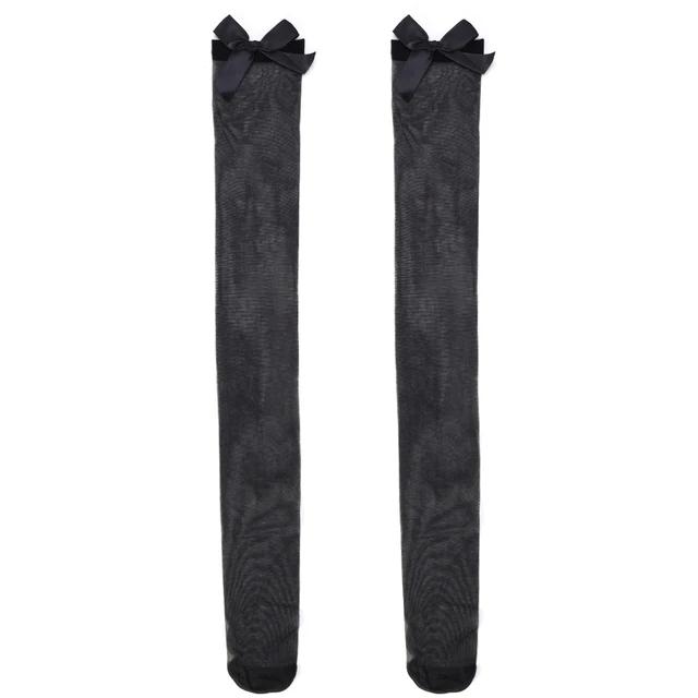 Letní ultra tenké punčochy Sexy punčochy nad kolena pro ženy Punčochové kalhoty Prodyšné Černé Bílé Punčocha JK Lolita Styl Dlouhá punčocha