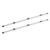 1 Pair Aluminum L Track Rail 100cm Cargo Securing Lashing Rail L Track Tie Down System Kit with Round Stud Fittings