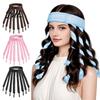 Damage Free Hair Curler No Heat Curling Rod Headband, Fo Long Thick Hair, Octopus Curl Styling Headband Curls Roller with Eight Claws, DIY Tool