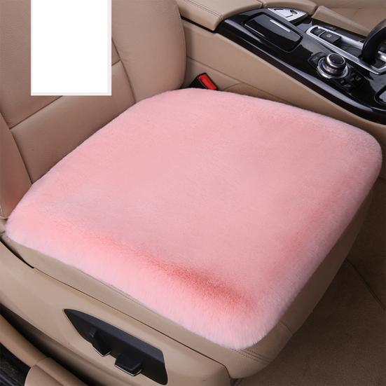 Ensemble de coussins de siège de voiture en peluche épaisse, conception antidérapante, évacuation de l'humidité, installation facile, housses de siège avant et arrière douces et moelleuses