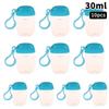 10 Pcs 30Ml Mini Soap Dispenser Container Diy Portable Refillable Bottles With Hook Hand Sanitizer Cosmetics Container Outdoor