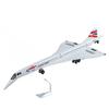 1/168 Legering Concorde Supersonisch Middellange Afstand Vliegtuigmodel Metaal Civiel Passagiersvervoer Vliegtuigmodel Geluid Licht Kinderen Cadeau