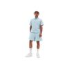 Nike Life Single Button Comfortable Versatile Casual Soft Short Sleeve Shirt Men Shirts Light-Military-Blue FN3223-440
