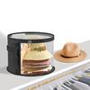 1Pc Clear Portable Collapsible Hat Storage Organizer With Zipper, Large Front Window Design, Fabric Material, Hand Washable