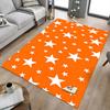 1 STuks Sterren Oranje Extra Groot Antislip Vloerkleed, Kantoor, Familie, Studio Groot Vloerkleed Binnenvloerkleden, Gedurfd Statement Stuk
