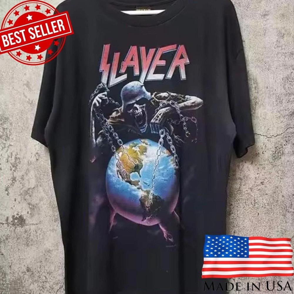 Maglietta Grafica Slayer South of Heaven T-Shirt Unisex Vintage Banda Rock Heavy Metal