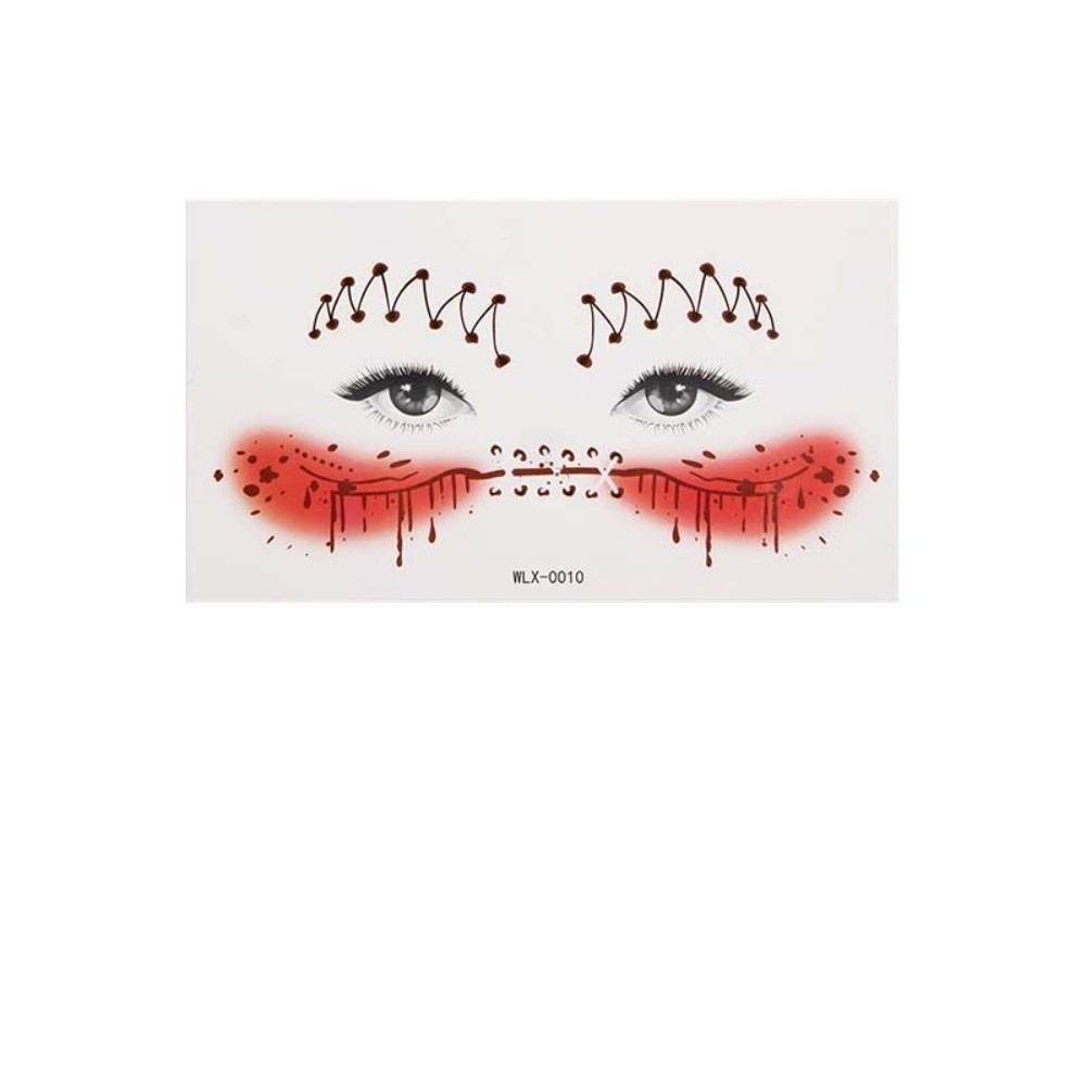 Spider Web Halloween Face Temporary Tattoo Waterproof Body Art Scar Stickers Halloween Party Gift