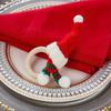 4pcs Christmas Napkin Rings Napkin Decor Accessory Holiday Table Decor Restaurant Napkin Ring Holiday Party Napkin Ring