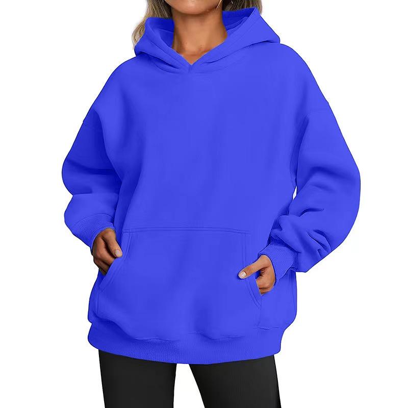 2024 Women's Casual Hooded Sweatshirt with Pockets - Loose Fit Pullover, Spring Bestseller