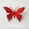 1pc 25cm Simulation Mesh Glitter Butterfly Decoration Christmas Tree Decoration Pendant Living Room Decoration   Christmas Tree Embellishment