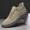 Lente / Herfst Heren Echt Leer Verhoogde Board Schoenen Ademend Comfortabel Outdoor Schoenen Merk Casual Trend Sport Board Schoenen