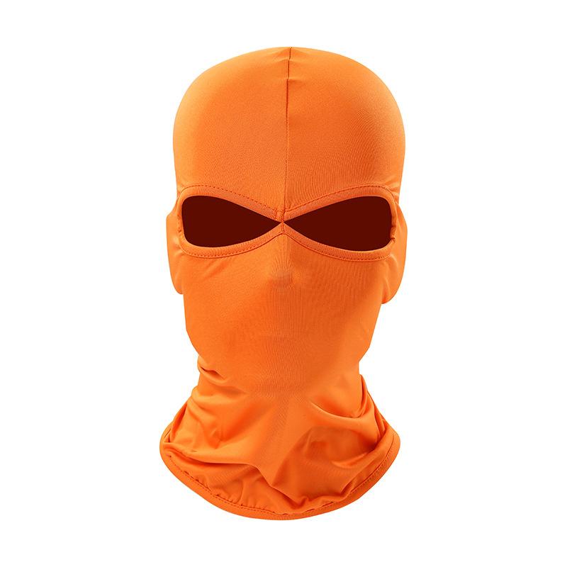 2 Hole Balaclava Motorcycle Face Mask Moto Helmet Bandana Hood Ski Neck Full Face Mask Windproof Face Shield Men's Biker Mask