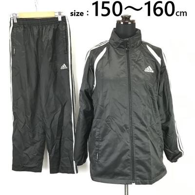 Windbreaker Jersey Set Kids Top 160 Bottom 150 Black Elastic Waist Jacket Set Up(USED)