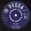 7inch Record MIKE PRESTON  Mr. Blue 45F11167 DECCA 1959 UK Rock Used