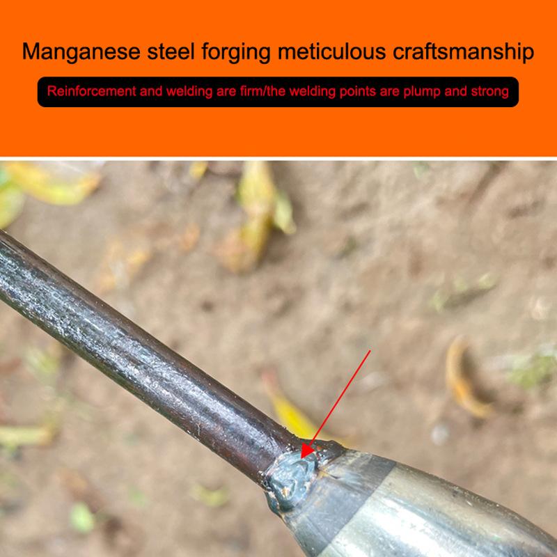Heavy Duty Carbon Steel Garden Hoe Sharp Blade Durable Handle For Home Farm Weeding Digging Planting Flower Beds