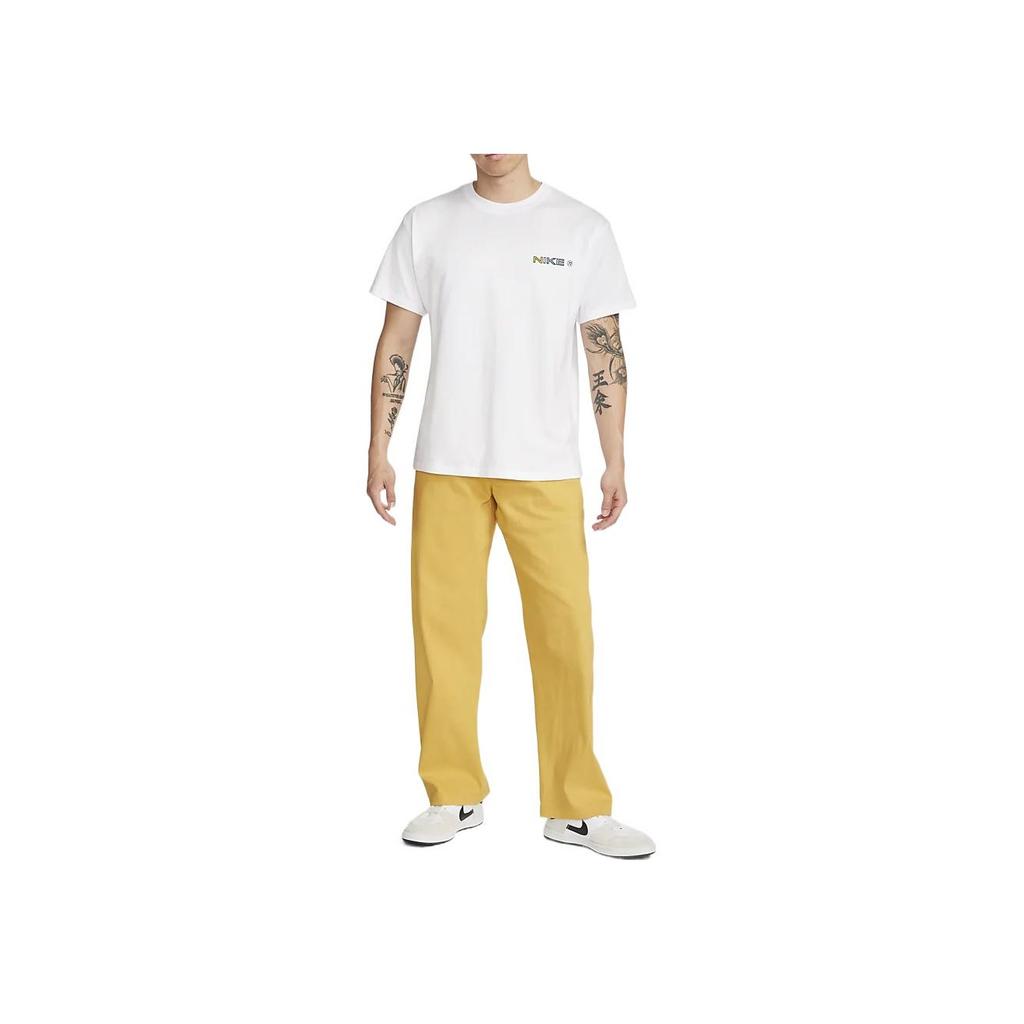 Nike SB Cartoon Print Straight Casual American Vintage Short Sleeve T-Shirt Men Tops White DR7762100