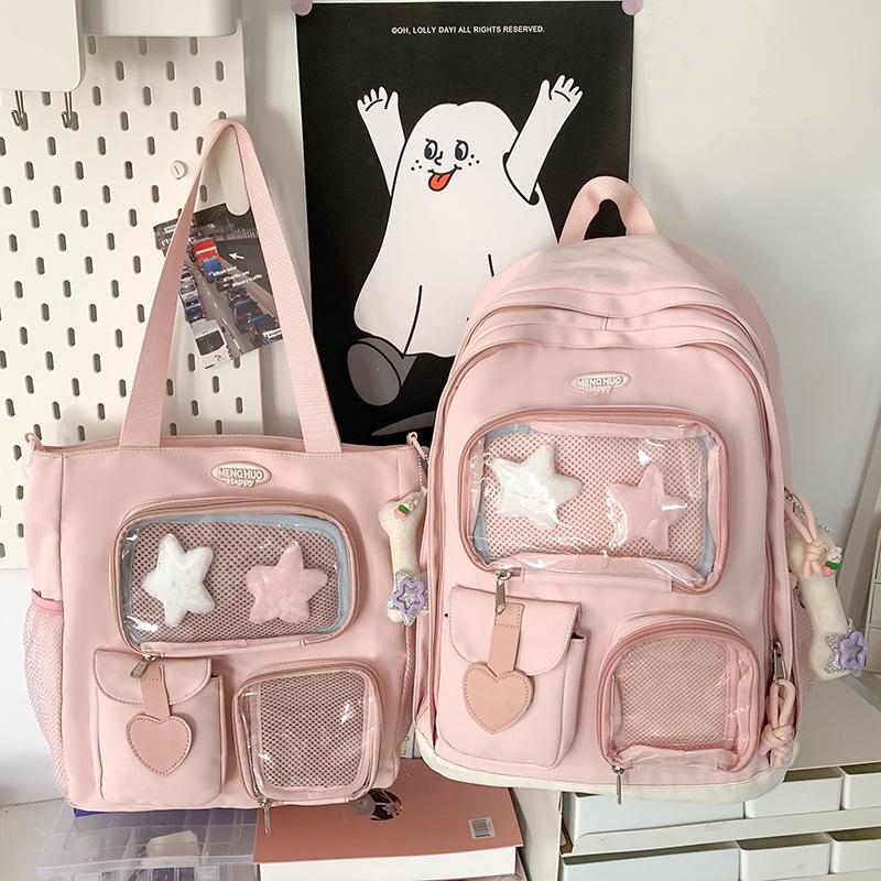 Children's Schoolbags  Girls  Elementary School Students  Junior High School Students  Large Capacity Two Piece Backpacks