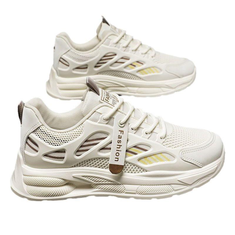 Lente Herenschoenen Ademende Mesh Schoenen Heren Trend Alles Passend Platform Sneakers Casual Papa Trend Schoenen